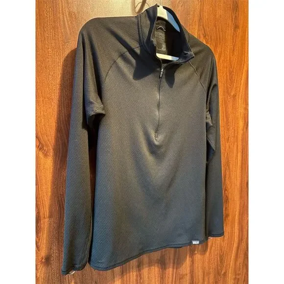 Patagonia Unisex Black Midweight Baselayer Top M Long Sleeve Pullover - Picture 2 of 9